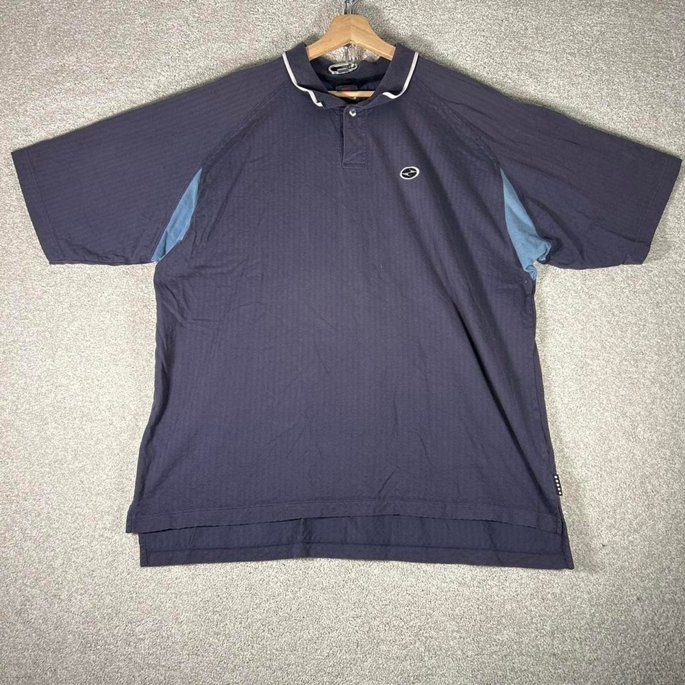 Vintage 90s men's Nike Tiger woods navy blue golf polo shirt Size XL